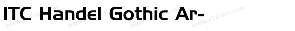 ITC Handel Gothic Ar字体转换
